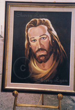 18" x 24" oil of Jesus